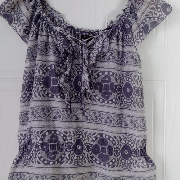 Banana Republic Tops - Banana Republic Flutter Sleeve Silk Blend Top